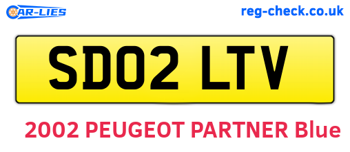 SD02LTV are the vehicle registration plates.