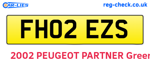 FH02EZS are the vehicle registration plates.