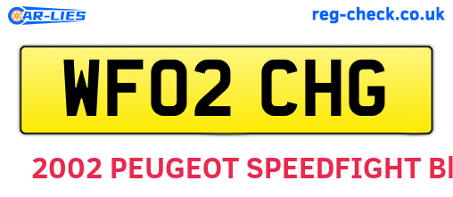 WF02CHG are the vehicle registration plates.