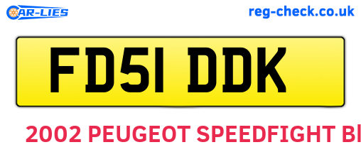 FD51DDK are the vehicle registration plates.