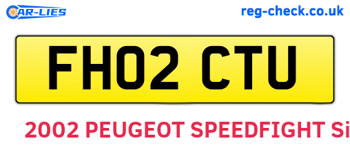 FH02CTU are the vehicle registration plates.