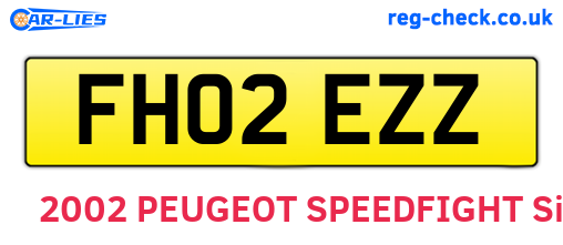 FH02EZZ are the vehicle registration plates.
