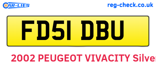 FD51DBU are the vehicle registration plates.