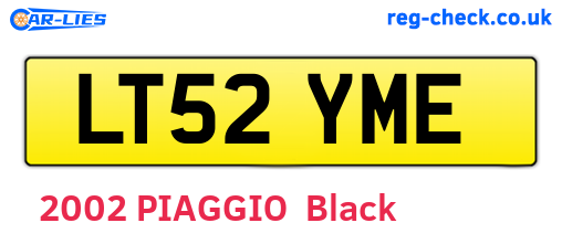 LT52YME are the vehicle registration plates.
