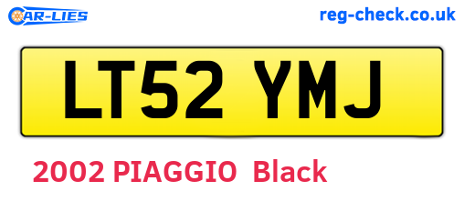 LT52YMJ are the vehicle registration plates.
