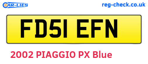 FD51EFN are the vehicle registration plates.