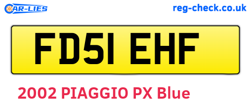 FD51EHF are the vehicle registration plates.
