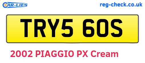 TRY560S are the vehicle registration plates.