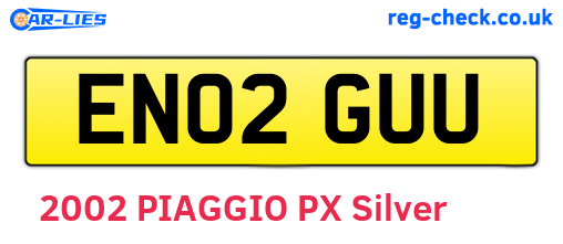 EN02GUU are the vehicle registration plates.
