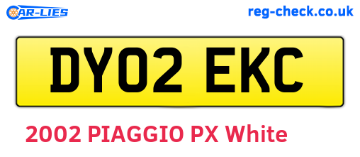DY02EKC are the vehicle registration plates.