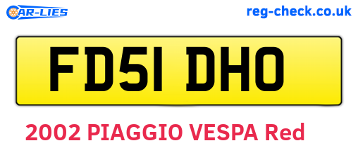 FD51DHO are the vehicle registration plates.