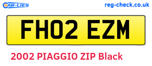 FH02EZM are the vehicle registration plates.