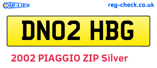 DN02HBG are the vehicle registration plates.