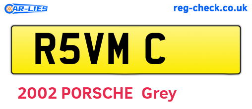 R5VMC are the vehicle registration plates.