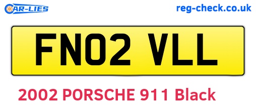 FN02VLL are the vehicle registration plates.