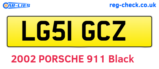 LG51GCZ are the vehicle registration plates.