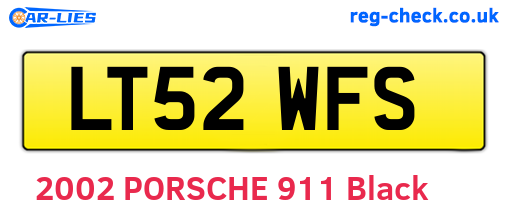 LT52WFS are the vehicle registration plates.