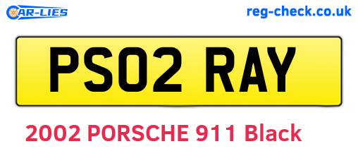PS02RAY are the vehicle registration plates.