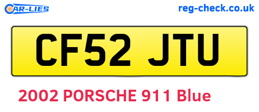 CF52JTU are the vehicle registration plates.