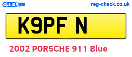 K9PFN are the vehicle registration plates.