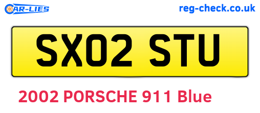 SX02STU are the vehicle registration plates.