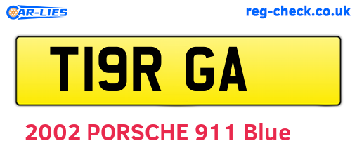 T19RGA are the vehicle registration plates.