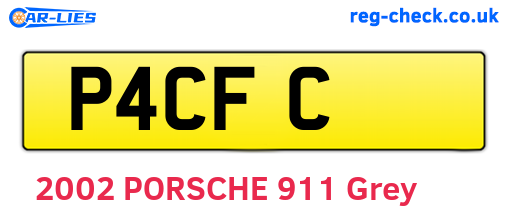 P4CFC are the vehicle registration plates.