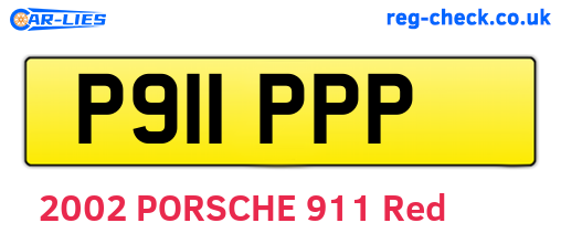 P911PPP are the vehicle registration plates.