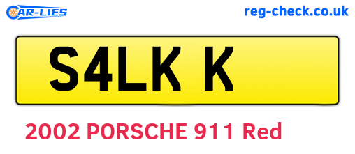 S4LKK are the vehicle registration plates.