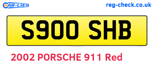 S900SHB are the vehicle registration plates.