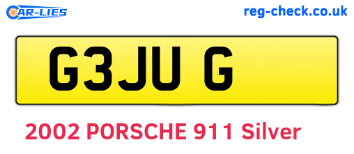 G3JUG are the vehicle registration plates.