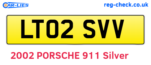 LT02SVV are the vehicle registration plates.
