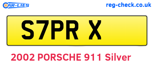 S7PRX are the vehicle registration plates.