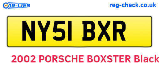 NY51BXR are the vehicle registration plates.