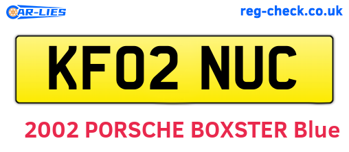 KF02NUC are the vehicle registration plates.