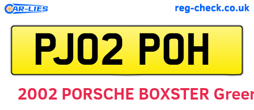 PJ02POH are the vehicle registration plates.