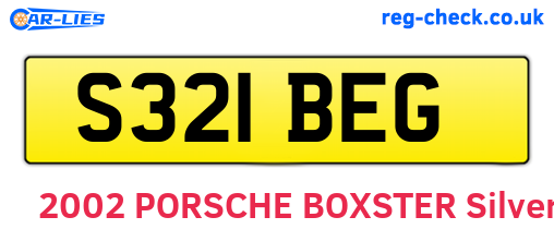 S321BEG are the vehicle registration plates.