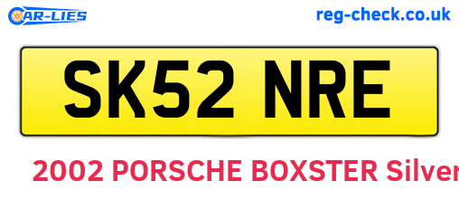 SK52NRE are the vehicle registration plates.