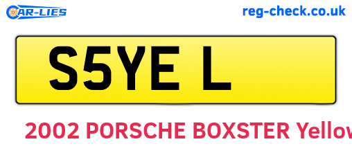 S5YEL are the vehicle registration plates.