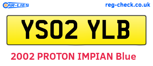 YS02YLB are the vehicle registration plates.