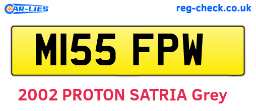 M155FPW are the vehicle registration plates.