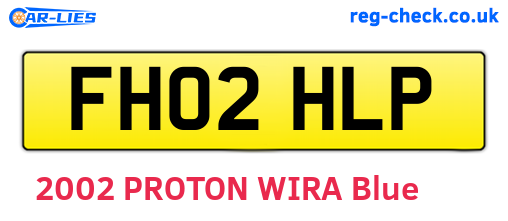FH02HLP are the vehicle registration plates.