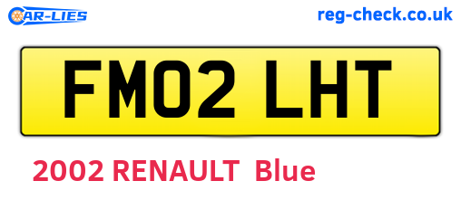 FM02LHT are the vehicle registration plates.