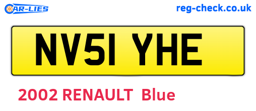 NV51YHE are the vehicle registration plates.