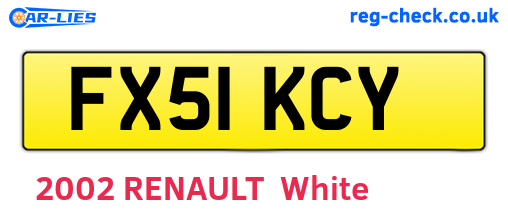 FX51KCY are the vehicle registration plates.