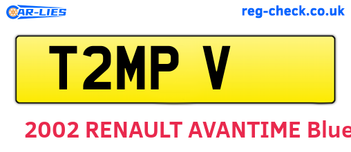 T2MPV are the vehicle registration plates.