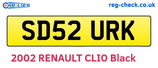 SD52URK are the vehicle registration plates.