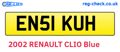 EN51KUH are the vehicle registration plates.