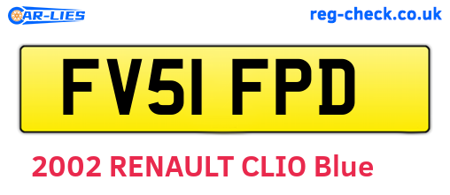 FV51FPD are the vehicle registration plates.