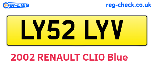 LY52LYV are the vehicle registration plates.